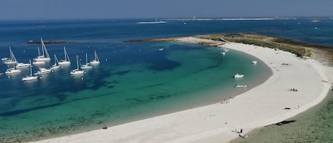 Vlak bij het strand