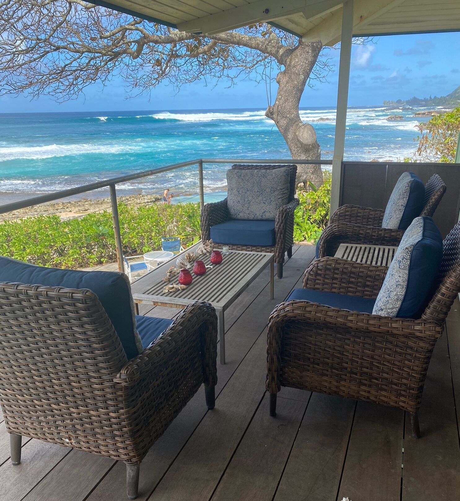 Spectacular ocean view from front porch