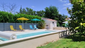 A heated pool
