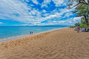 En la playa 