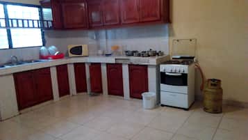 Frigorífico, microondas, horno y tostadora