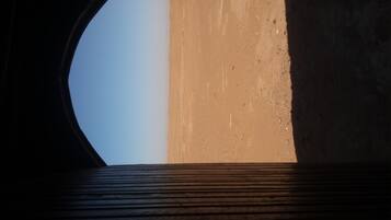 Vue depuis lâhĂ©bergement