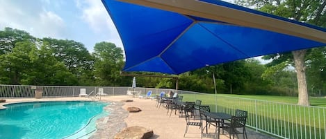 A heated pool