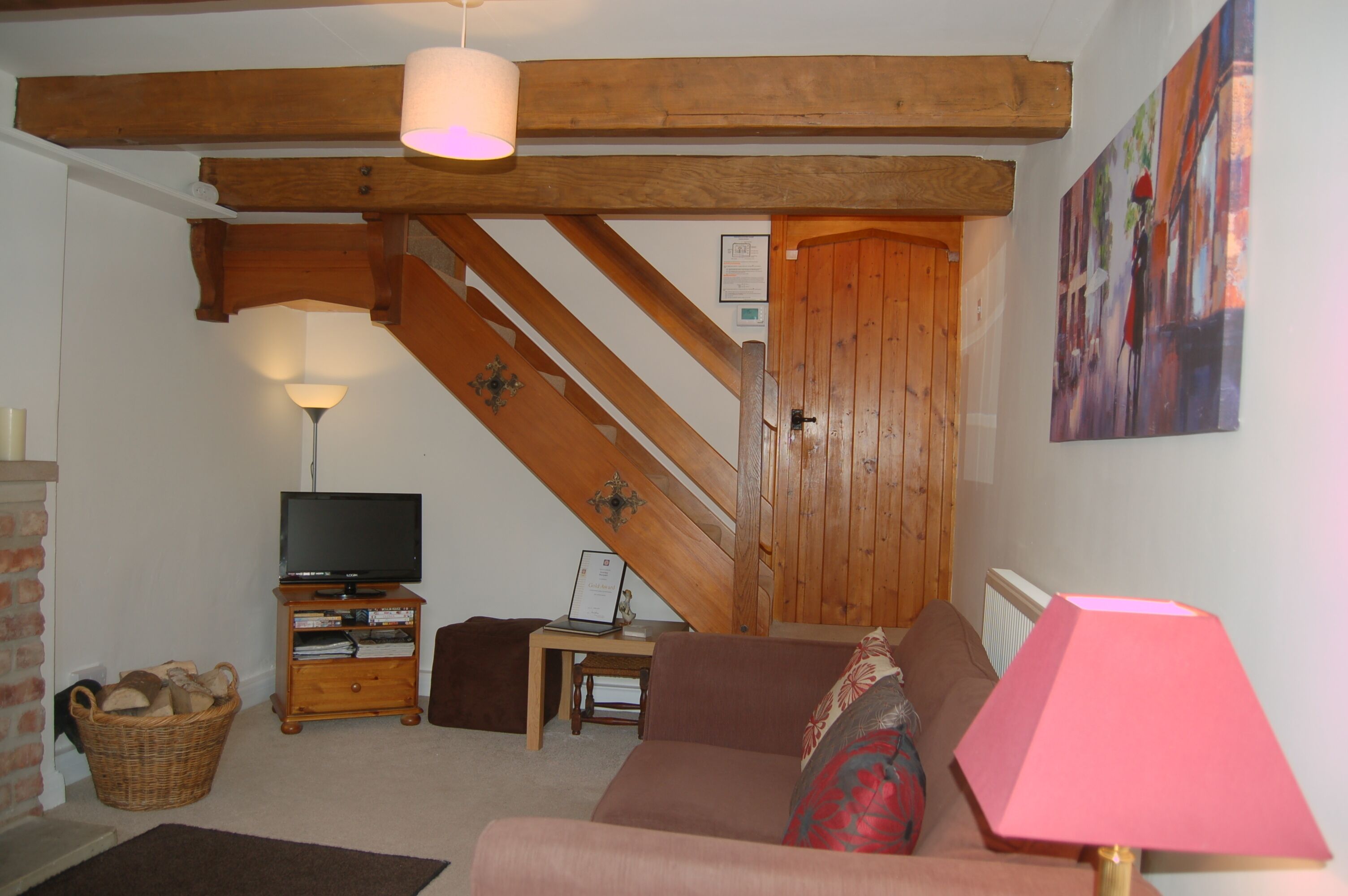 Romantic Cottage for two In Monyash. Exposed beams and logburning stove.