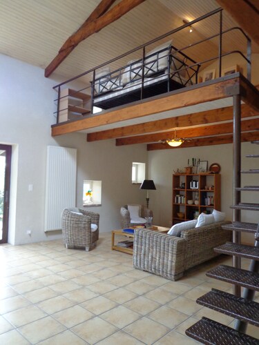 Modernised local stone-built farmhouse, very quiet, large garden for families