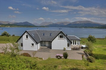 View from the back garden! Loch Creran looks magnificent.