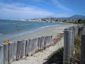 En la playa 