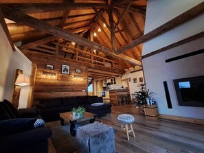 Fernseher, Kamin, Bücher