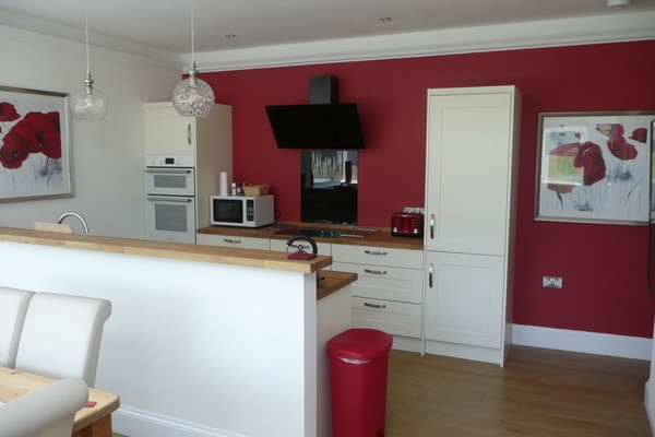 Large kitchen diner with sunny outlook