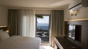 Ropa de cama de alta calidad y minibar