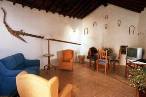 Televisión, reproductor de DVD, libros, estéreo