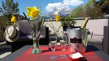 Bienvenue à "La Terrasse des Fiz - St Gervais" : un  mois d'Avril ensoleillé 