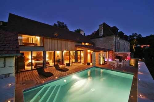 Sublime master house - quiet 5 * label private heated pool, sleeps 6