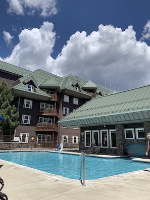 Indoor pool, outdoor pool