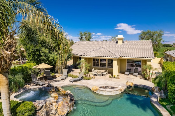 Huge private resort backyard