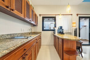 Fridge, microwave, stovetop, coffee/tea maker - Ocean View Villa "Saltillo" with a/c and 2 pools, 5 min stroll to beach (Isla Mujeres)
