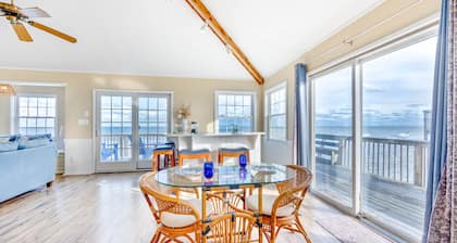 Sensational Ocean Views! Oceanfront Rodanthe w / Yksityinen suora pääsy rannalle!