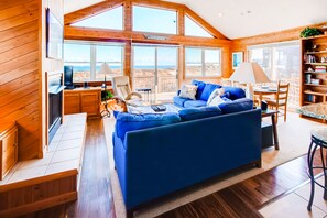 TV, DVD player, books, video library