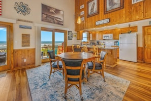 Fridge, microwave, oven, stovetop - Oceanfront w/ Hot Tub, Game Room, Tiki Bar, Community Pool and Tennis/Pickleball (Avon)