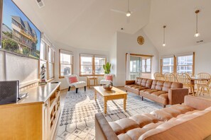 TV, DVD player, table football