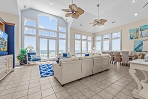 LCD TV, Netflix, DVD player, table football - Premier Oceanfront Dog Friendly w/ Pool, Elevator, Hot Tub, Theater & Game Rooms (Hatteras)