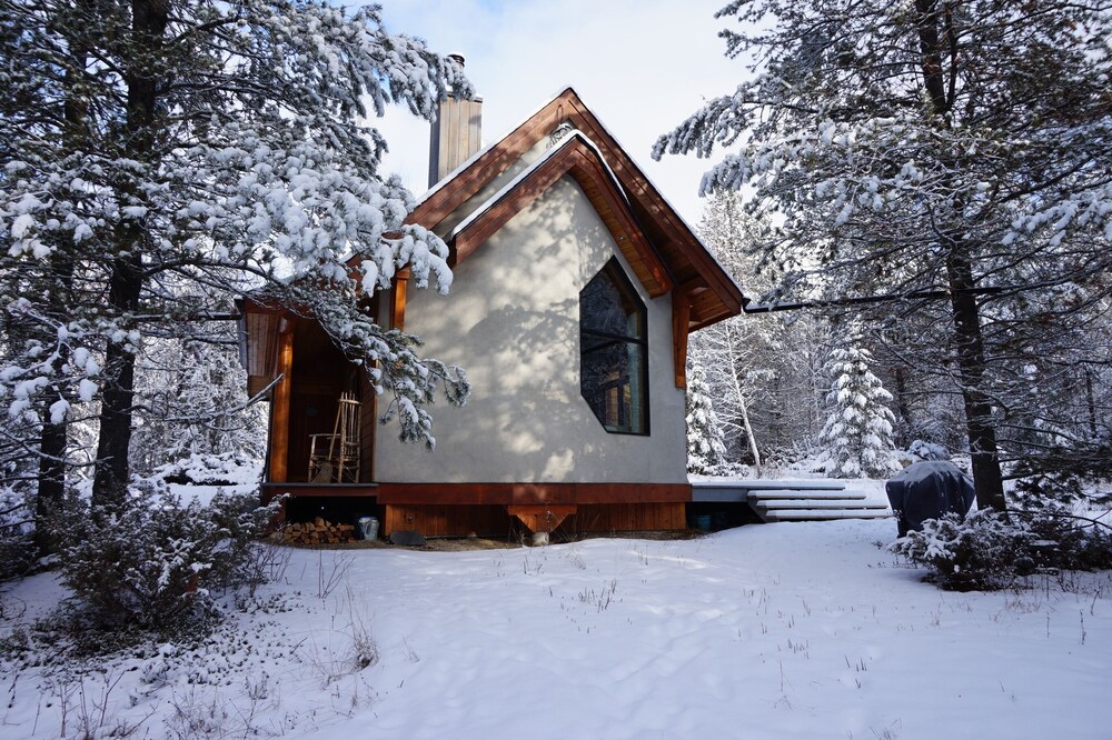 Beautiful eco-building in the heart of the Rocky mountains