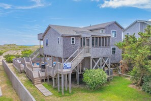 Exterior - Oceanfront Dog Friendly Home w/ Saltwater Pool, Hot Tub, Cabana, and Tiki Bar (Avon)