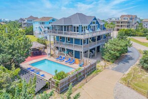 Exterior - Semi-Oceanfront Dog Friendly Home w/ Private Pool, Hot Tub, EV Charger, Game Rm (Salvo)