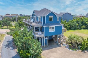 Exterior - Semi-Oceanfront Dog Friendly Home w/ Private Pool, Hot Tub, EV Charger, Game Rm (Salvo)