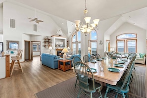 Dining - Premier Oceanfront Dog Friendly w/ Pool, Elevator, Hot Tub, Game Room, and More! (Hatteras)