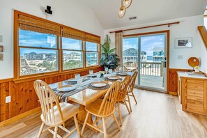 Dining - Semi-Oceanfront w/ Pool, Hot Tub, Theater, Game Room, and Nearby Beach Access (Avon)