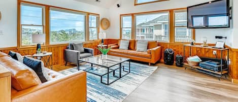 Televisión, reproductor de DVD, videoteca, estéreo