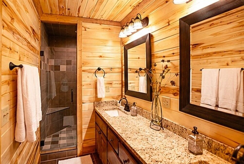 Combined shower/tub, jetted tub, hair dryer, towels