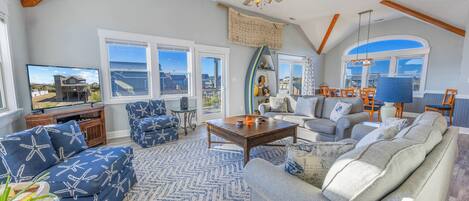 Smart TV, DVD player, books