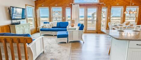 Fernseher, DVD-Player, Bücher