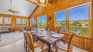 Dining - Oceanfront Home with Direct Beach Access, Community Pool and Tennis/Pickleball (Avon)