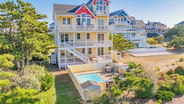 Exterior - Semi-Oceanfront Hatteras Home with Private Pool, Hot Tub, Game Room and Wet Bar (Hatteras)