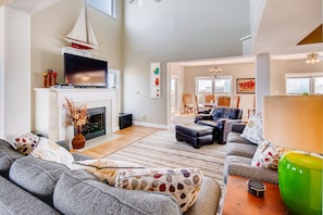 Flat-screen TV, DVD player, offices