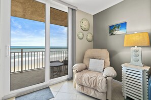 Smart TV, video games, DVD player, books - Beautiful Beach front condo rental.  Gorgeous ocean views! Beachside heated pool (Indian Harbour Beach)