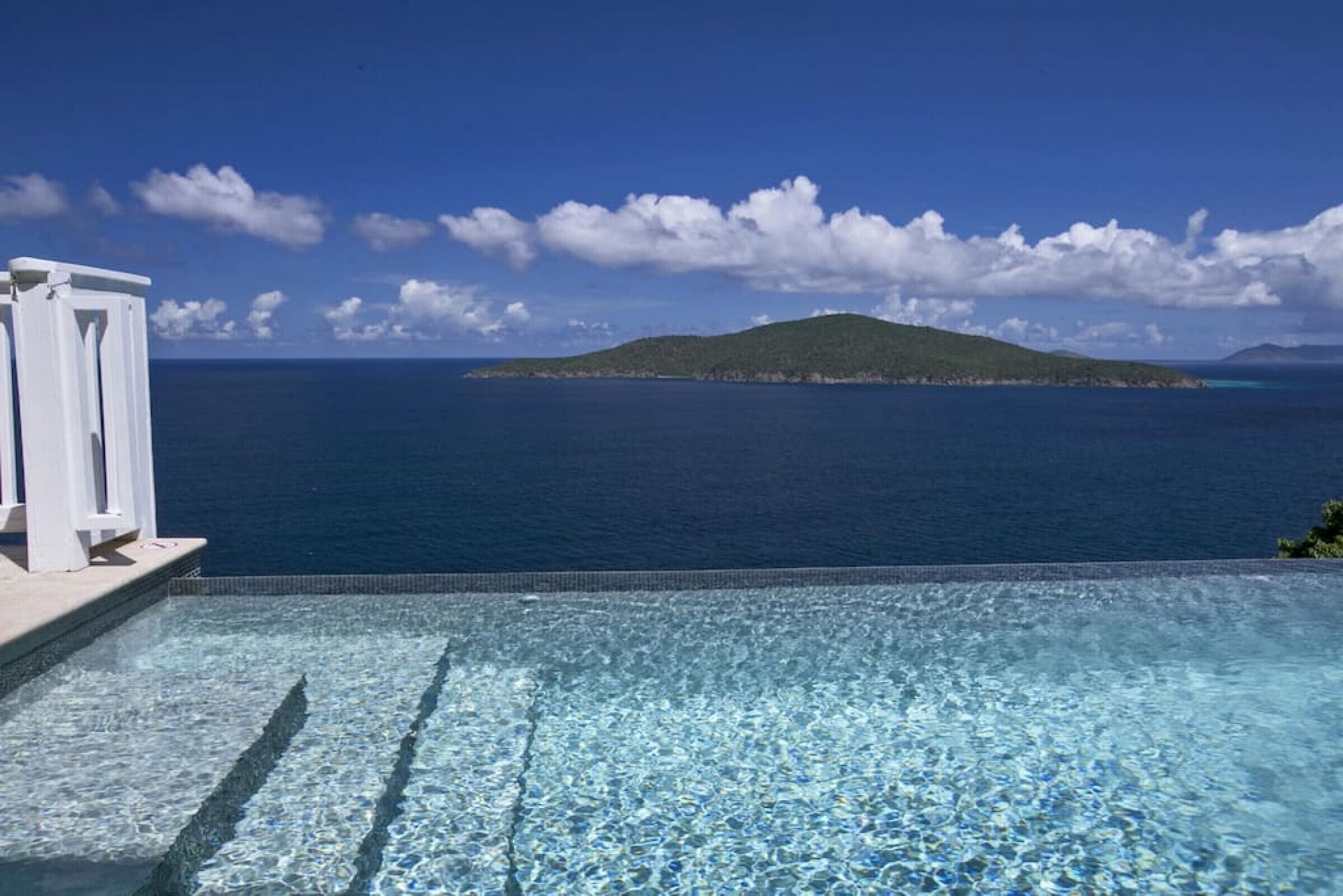 An infinity pool, a heated pool