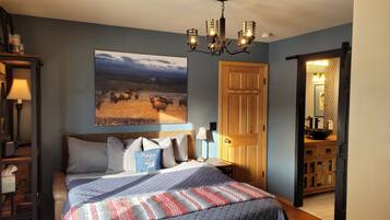 5 chambres, bureau, fer et planche à repasser, lit parapluie