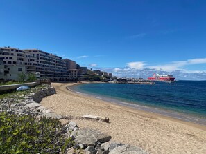 En la playa 