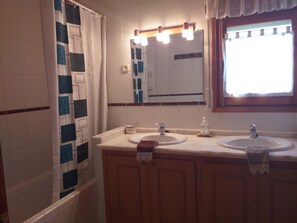 Hair dryer, towels