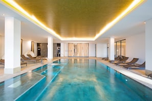 Indoor pool, a heated pool