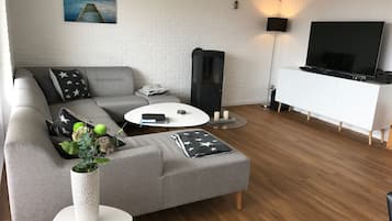 TV connectée, cheminée
