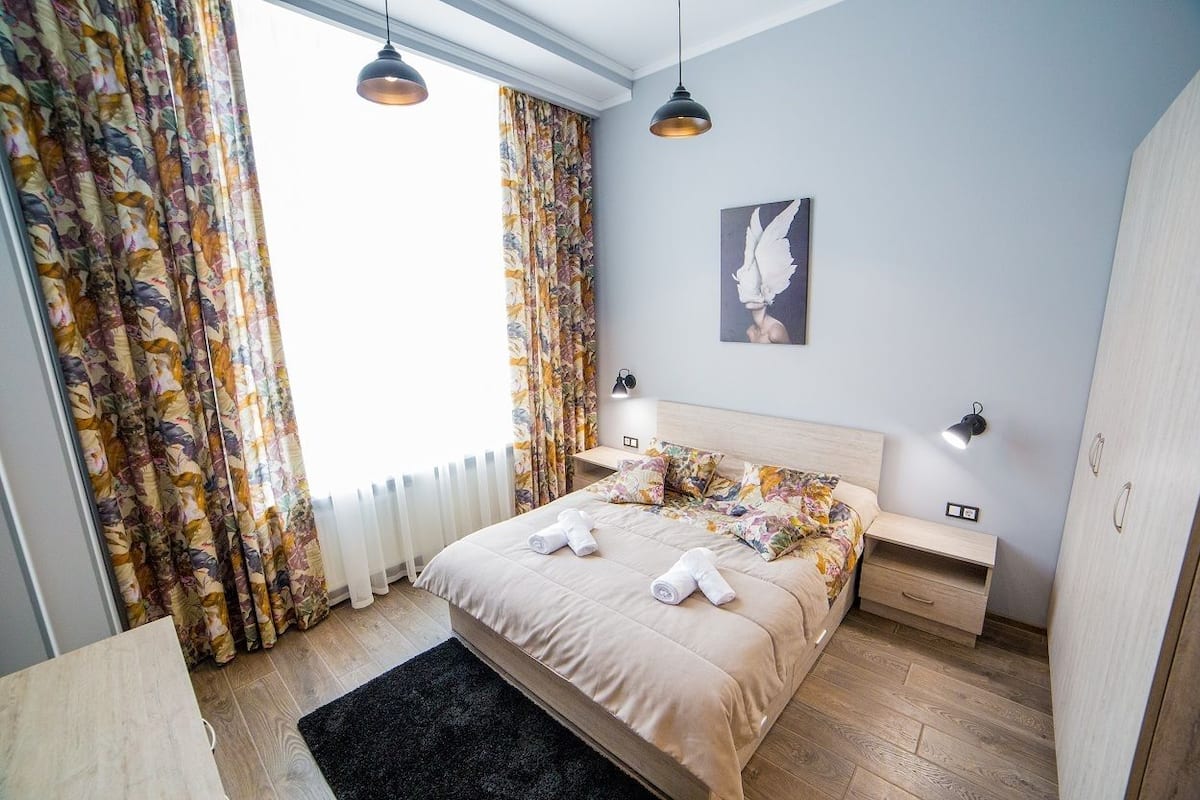 Apartment (Galitskaya 19a) | Bügeleisen/Bügelbrett, kostenloses WLAN