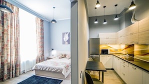 Apartment (Galitskaya St. 19g) | Iron/ironing board (on request), free WiFi - Apart-hotel on sqr. Market (Lviv)