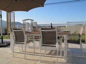 Outdoor dining - PROVENCAL STYLE HOUSE WITH SEA VIEW (Calenzana)