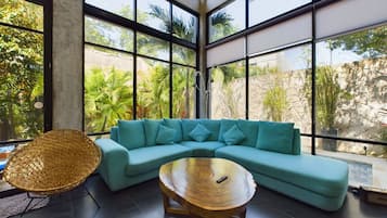 Smart TV, reproductor de DVD, libros y estéreo