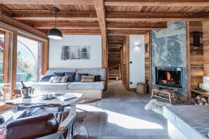 电视、壁炉、DVD 播�放器